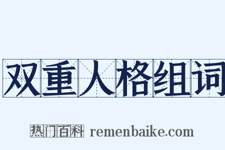 双重人格组词是什么意思的图片